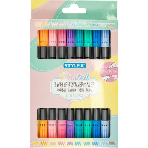 Doppelfasermaler pastell 10St. Doppelfasermaler pastell 10St.