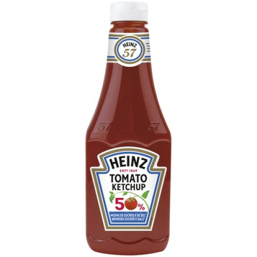 Heinz Tomato Ketchup Squeeze 50% weniger Zucker und Salz 875ml Heinz Tomato Ketchup Squeeze 50% weniger Zucker und Salz 875ml