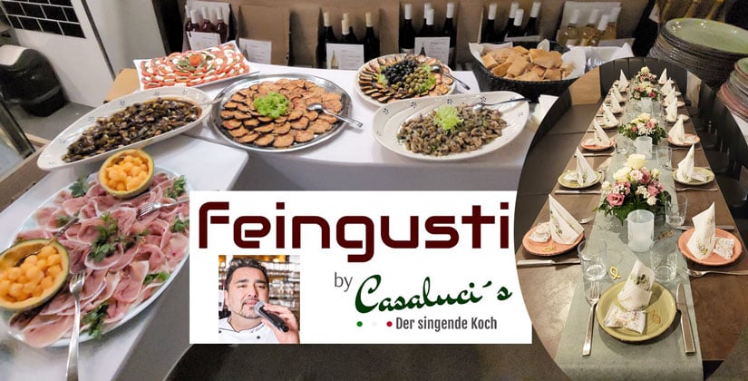 Exklusive Delikatessen und ein singender Koch – Unvergessliches Erlebnis mit Pinsa, Antipasti und Musik