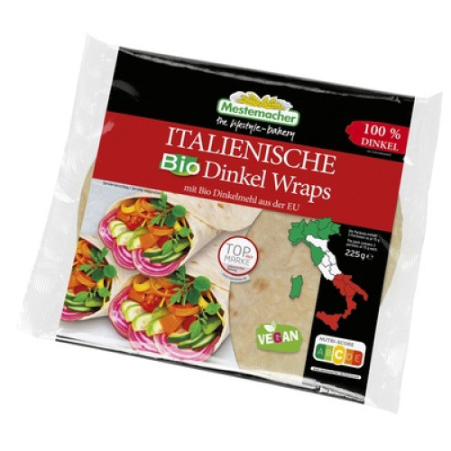BIO Mestemacher Italienisches Dinkel Wraps 225g BIO Mestemacher Italienisches Dinkel Wraps 225g