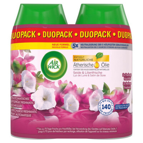 Air Wick Freshmatic Max Nachfüller DUO Seide & Lilienfrische2x250ml Air Wick Freshmatic Max Nachfüller DUO Seide & Lilienfrische2x250ml