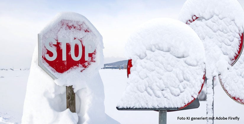 Schneeprobleme der besonderen Art 