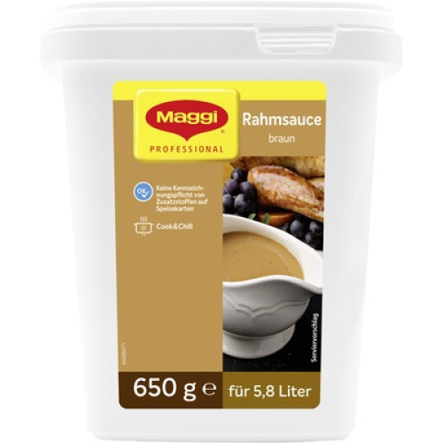 Maggi Rahm Sauce braun erg. 5,7l Maggi Rahm Sauce braun erg. 5,7l