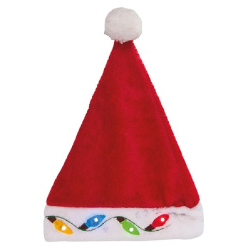 Weihnachtsmuetze mit LED, rot Weihnachtsmuetze mit LED, rot
