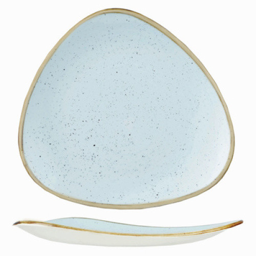 Teller flach ´Stonecast´ dreieckig in duck egg blue, Ø 26,5 cm Teller flach ´Stonecast´ dreieckig in duck egg blue, Ø 26,5 cm