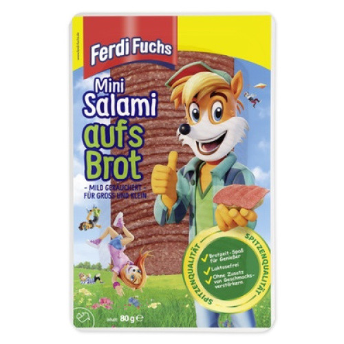 Ferdi Fuchs Mini Salami aufs Brot frisch 80g Ferdi Fuchs Mini Salami aufs Brot frisch 80g