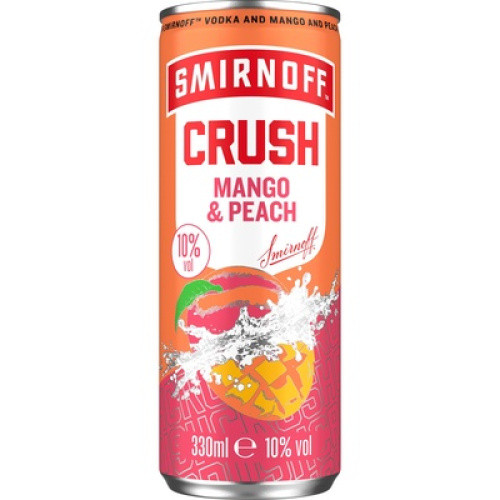 Smirnoff Crush Mango & Peach 10% 0,33l Smirnoff Crush Mango & Peach 10% 0,33l