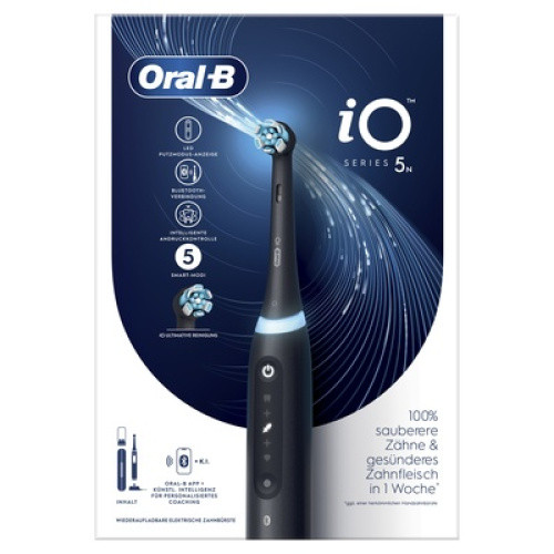 Die iO5 verwendet Oral-B´s beste Reinigungstechnologie, die sanfte Mikrovibrationen mit dem einzigar Die iO5 verwendet Oral-B´s beste Reinigungstechnologie, die sanfte Mikrovibrationen mit dem einzigar