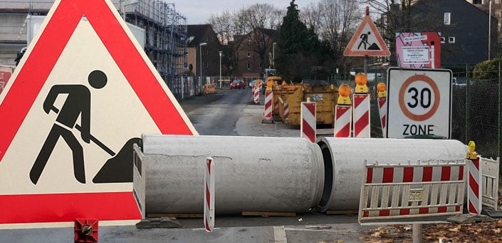 Wohnbebauung auf ehemaligem Schulgelände wird erschlossen