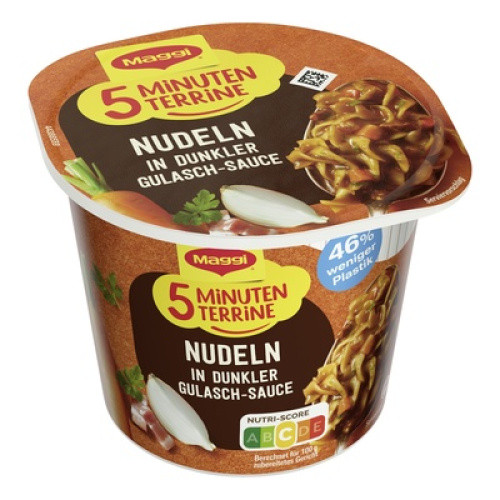 Maggi 5 Minuten Terrine Nudeln Gulaschsauce 60g Maggi 5 Minuten Terrine Nudeln Gulaschsauce 60g