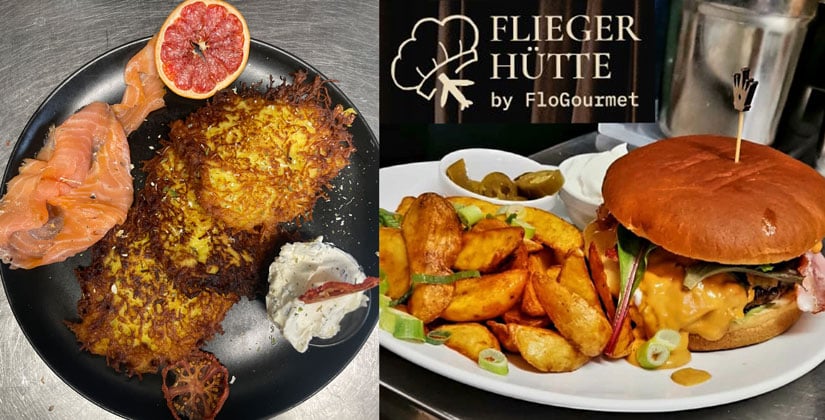 Fliegerhütte by FloGourmet: Herzhafte Menüs, frisch zubereitet