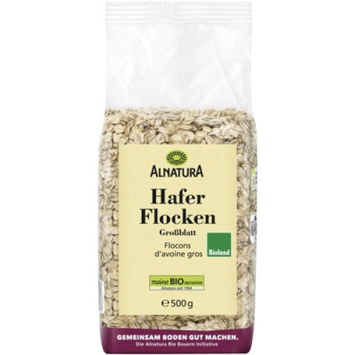 Bio Hafer-Flocken Großblättrig vegan 500g Bio Hafer-Flocken Großblättrig vegan 500g