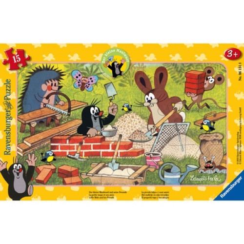 Ravensburger Rahmenpuzzle ´Maulwurf´ (15 Teile), ideal für Kinder ab 3 Jahren. Der Puzzlerahmen mit Ravensburger Rahmenpuzzle ´Maulwurf´ (15 Teile), ideal für Kinder ab 3 Jahren. Der Puzzlerahmen mit