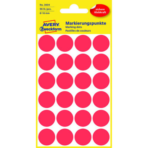 Markierungspunkte 18mm rot 96St Markierungspunkte 18mm rot 96St
