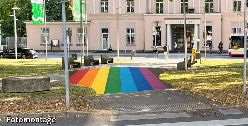 Kippt ein AfD-Antrag den „Regenbogenzebrastreifen“?