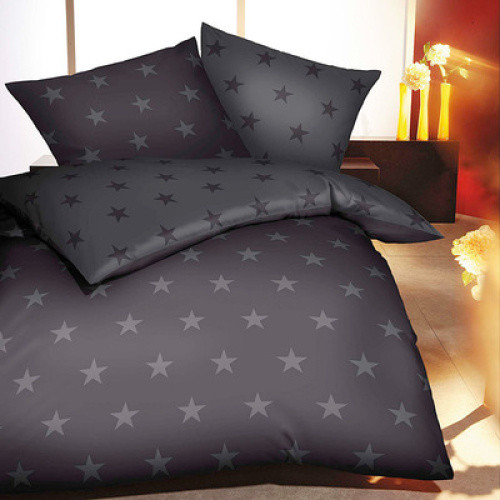 Feinbiber Bettwäsche 135X200 zinn Stars 1St Feinbiber Bettwäsche 135X200 zinn Stars 1St