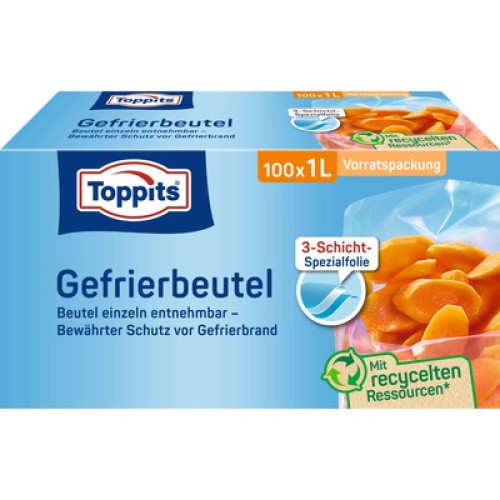 Gefrierbeutel 1L, 100 Stück Gefrierbeutel 1L, 100 Stück