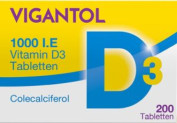 Vigantol 1000 I.E. Vitamin D3 Tabletten Vigantol 1000 I.E. Vitamin D3 Tabletten