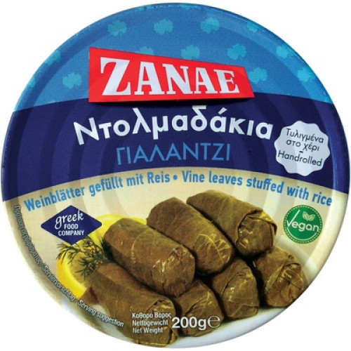 Weinblätter gefüllt mit Reis in Öl vegan 200g Weinblätter gefüllt mit Reis in Öl vegan 200g