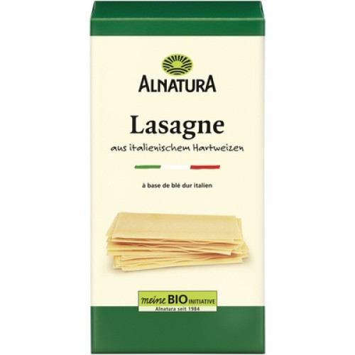 Bio Lasagne Platten hergestellt aus Hartweizengrieß 250g Bio Lasagne Platten hergestellt aus Hartweizengrieß 250g