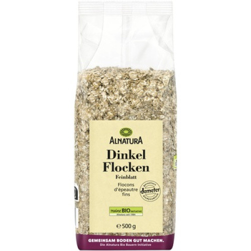 Bio Dinkel-Flocken Deinblatt vegan 500g Bio Dinkel-Flocken Deinblatt vegan 500g