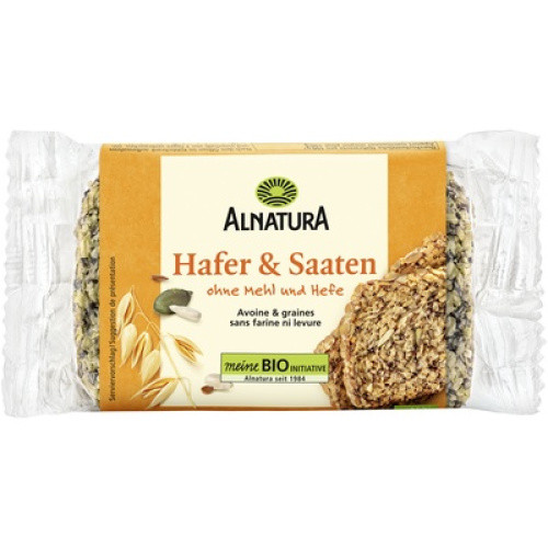 Bio Brot Hafer und Saaten geschnitten vegan 300g Bio Brot Hafer und Saaten geschnitten vegan 300g