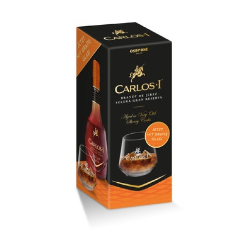 Carlos I Brandy 40% Geschenkpack 0,7L Carlos I Brandy 40% Geschenkpack 0,7L