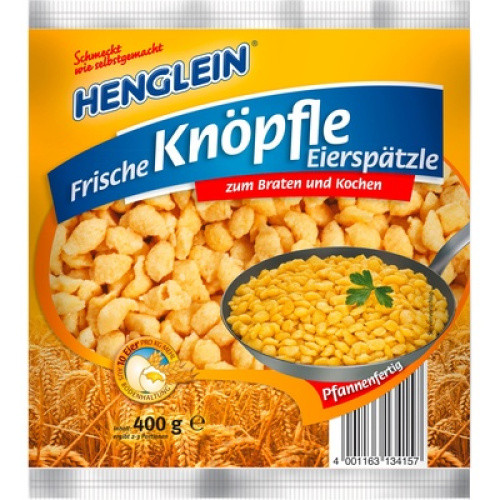 Knöpfle Eierspätzle pfannenfertig frisch 400g Knöpfle Eierspätzle pfannenfertig frisch 400g