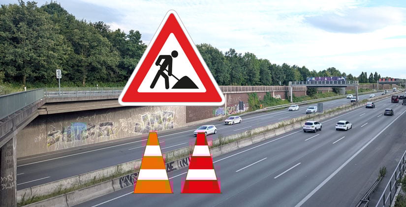 Von Ende August bis Ende November: Schäden über einer Gasquerung werden beseitigt Von Ende August bis Ende November: Schäden über einer Gasquerung werden beseitigt