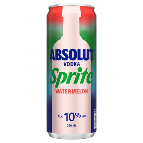 ABSOLUT Vodka Sprite Watermelon 10% 0,33l ABSOLUT Vodka Sprite Watermelon 10% 0,33l