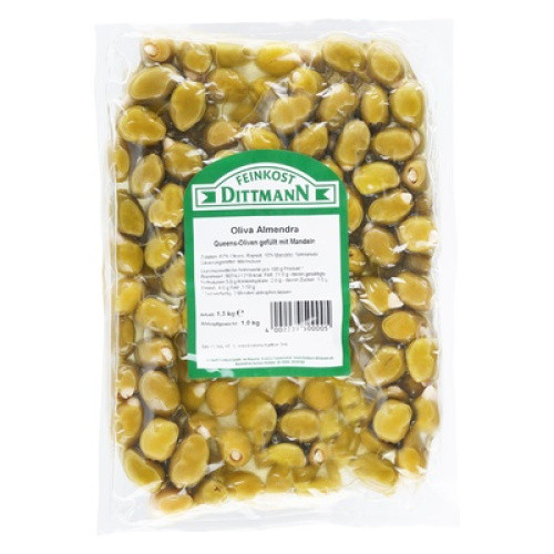 Grüne Oliven 1,3kg (Abtropfgewicht 1kg) Grüne Oliven 1,3kg (Abtropfgewicht 1kg)