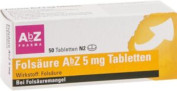 Folsäure AbZ 5mg Tabletten Folsäure AbZ 5mg Tabletten
