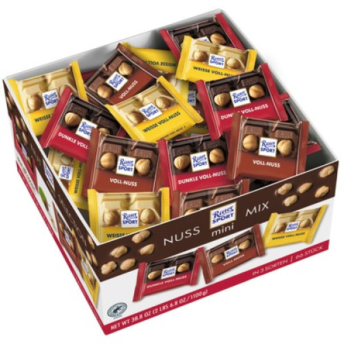 Ritter Sport mini Nuss Mix Thekendisplay 66x16,67g Ritter Sport mini Nuss Mix Thekendisplay 66x16,67g