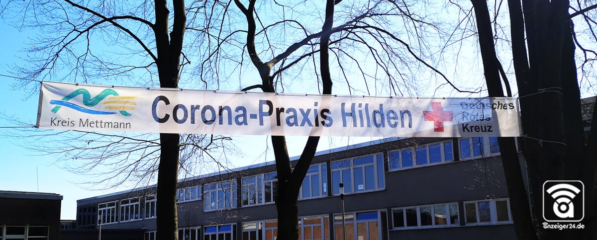 Corona-Ambulanz-Hilden-DRK-Banner