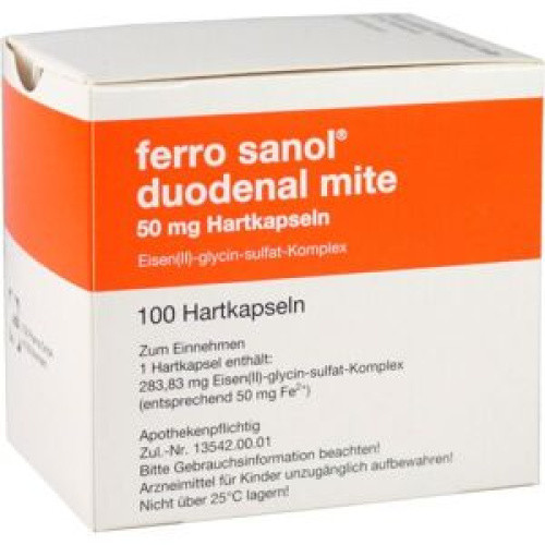 Ferro Sanol duodenal mite 50mg magensaftres. HKP Ferro Sanol duodenal mite 50mg magensaftres. HKP