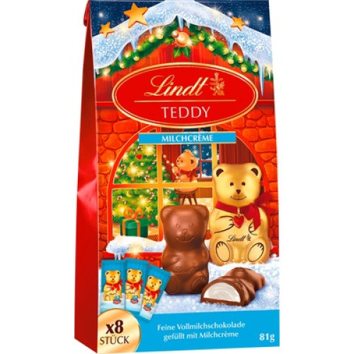 Teddy gefüllt Milchcreme 81g Teddy gefüllt Milchcreme 81g