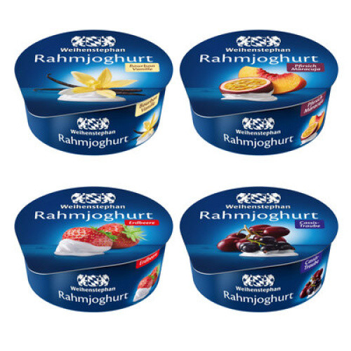 Rahmjoghurt Sortierung 4 10% Weihenstephan frisch 150g Rahmjoghurt Sortierung 4 10% Weihenstephan frisch 150g