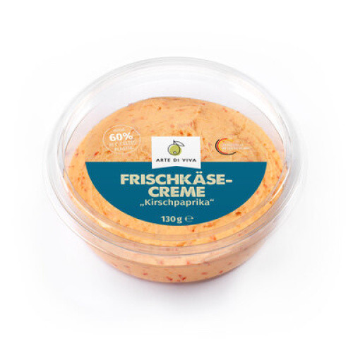 Frischkäsecreme Kirschpaprika frisch 130g Frischkäsecreme Kirschpaprika frisch 130g