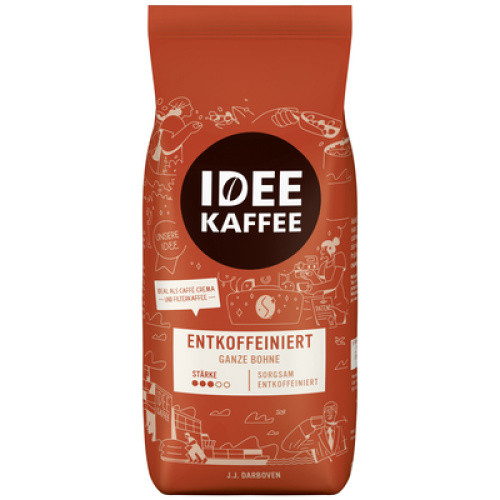 Idee Kaffee Elegant Entkoffeiniert ganze Bohne 500g Idee Kaffee Elegant Entkoffeiniert ganze Bohne 500g