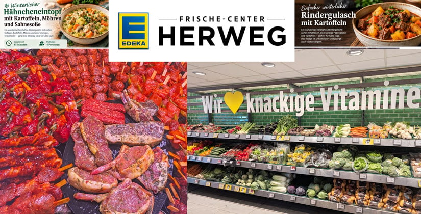 Rindergulasch und Hähncheneintopf: Das Fleisch gibt es frisch an der Theke