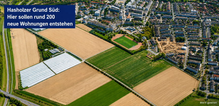 Rund 200 neue Wohnungen könnten auf den bisher landwirtschaftlich genutzten Flächen gebaut werden