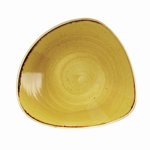 Schale ´Stonecast´ dreieckig in mustard seed yellow, Ø 24 cm Schale ´Stonecast´ dreieckig in mustard seed yellow, Ø 24 cm