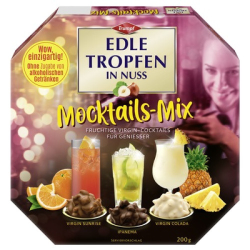 Edle Tropfen in Nuss Mocktails-Mix 200g Edle Tropfen in Nuss Mocktails-Mix 200g
