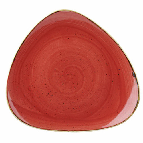 Teller flach ´Stonecast´ dreieckig in berry red, Ø 22,9 cm Teller flach ´Stonecast´ dreieckig in berry red, Ø 22,9 cm