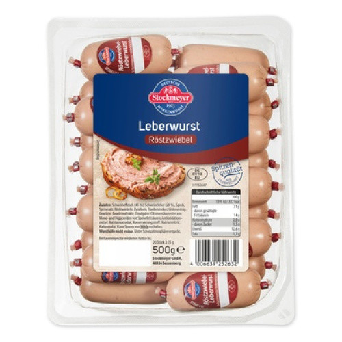 Röstzwiebel Leberwurst frisch 25g Röstzwiebel Leberwurst frisch 25g