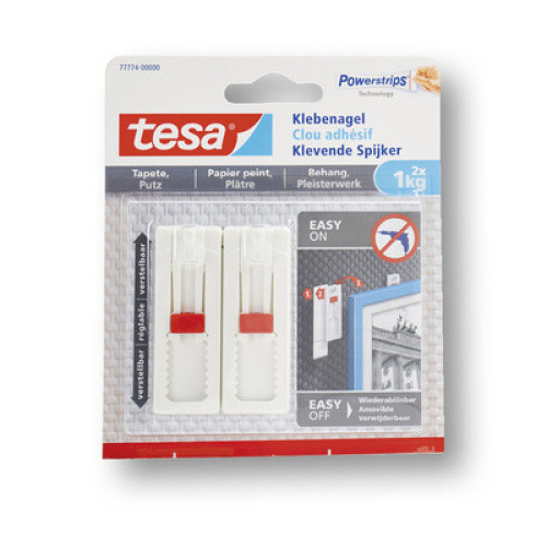 tesa® Klebenagel verstellbar, Tapete&Putz 1kg 1St tesa® Klebenagel verstellbar, Tapete&Putz 1kg 1St
