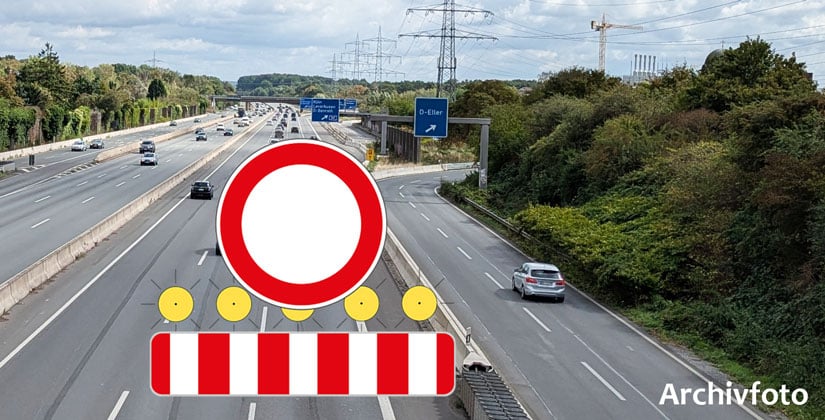 Schäden auf Fahrbahn durch brennendes Fahrzeug