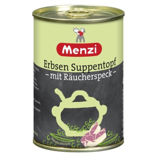 Erbsen Suppentopf mit Räucherspeck 0,4L Erbsen Suppentopf mit Räucherspeck 0,4L