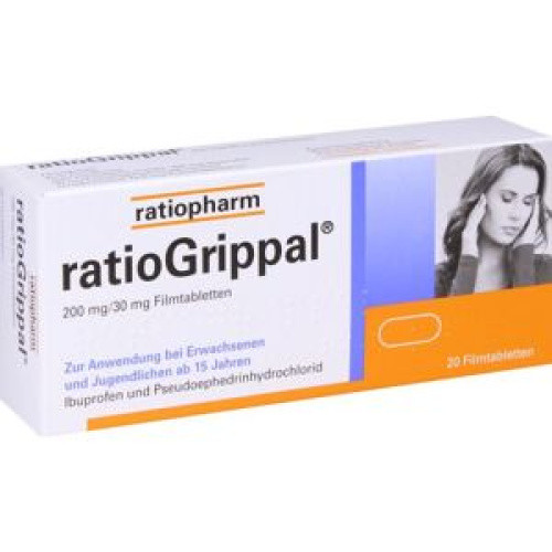 ratioGrippal 200 mg/30 mg Filmtabletten ratioGrippal 200 mg/30 mg Filmtabletten