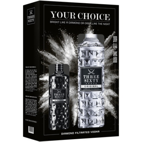 Three Sixty Vodka 37,5% Geschenkpackung Three Sixty Vodka 37,5% Geschenkpackung